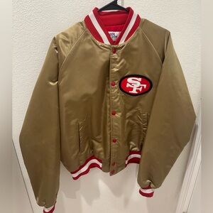 49ers Chalk Line Gold Jacket